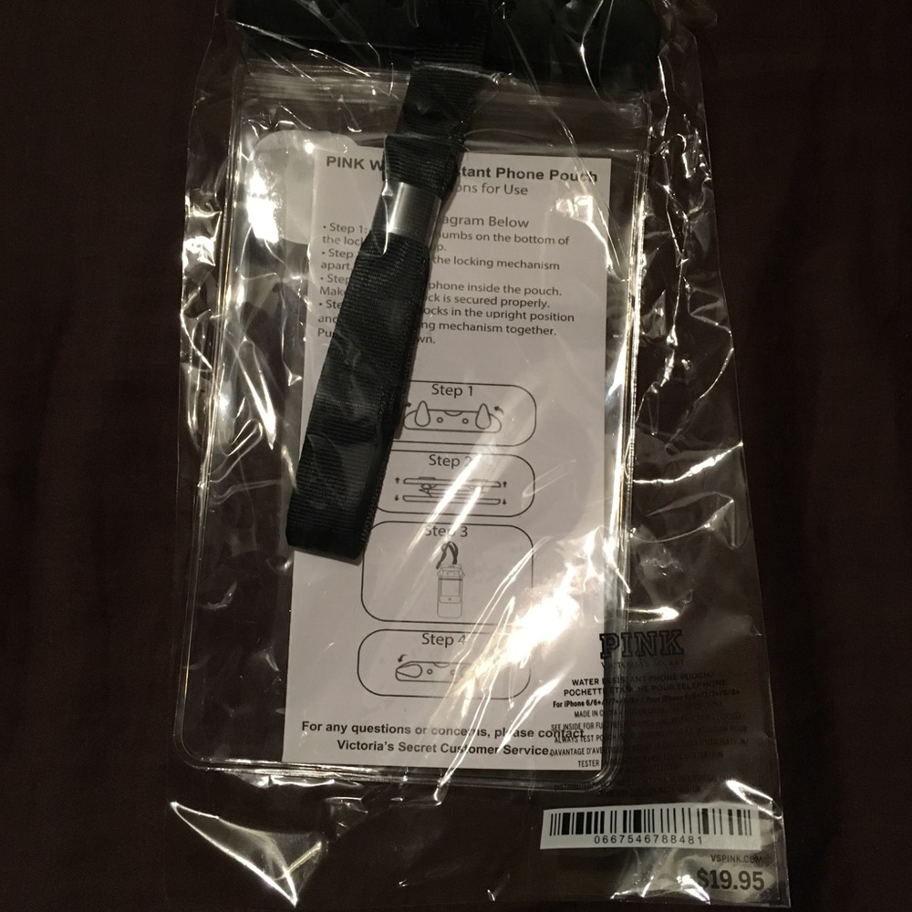 PINK Water Resistant Phone Pouch